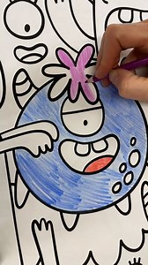 Giant Coloring Poster - Premium Jumbo Coloring Sheets for Kids & Adults with Thick Bleed-Resistant Pages, Use on Floor, Wall, or as Table Cloth, Use With Alcohol Based Markers (60” x 42”, Monster)