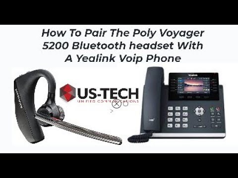 How To Connect A Bluetooth Headset To A Yealink Voip Phone How To Connect Poly 5200 Bluetooth Demo