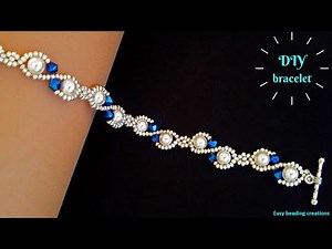 Diy bracelet easy pattern// How to make an elegant woman bracelet //Bracelet tutorial//