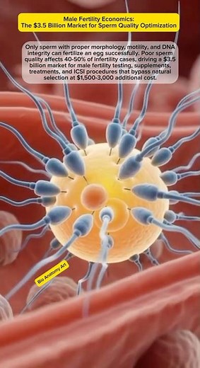Male Fertility Economics: The $3.5 Billion Market for Sperm Quality Optimization
