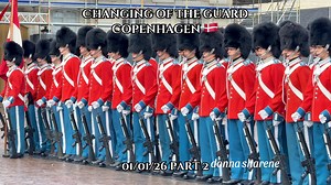 Changing of the Guard in Copenhagen 🇩🇰01/01/26 Part 2 Featuring what happens during the ceremony at Amalienborg Palace #copenhagen #denmark #changingoftheguard #danish #danishtradition | Donna Sharene