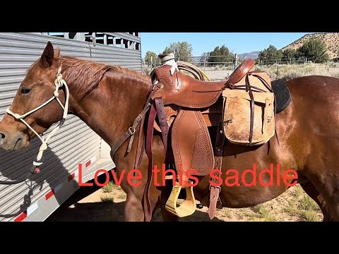 Corriente saddle first ride on the desert cattle drive