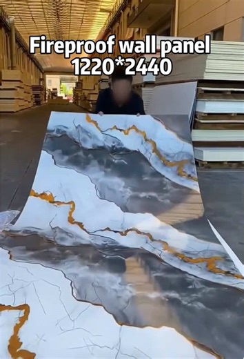 Have you ever seen wall panels that require no undercoating and can be directly installed on walls?#fyp #manufacturer #fireproof #fireproofboard #wallboard