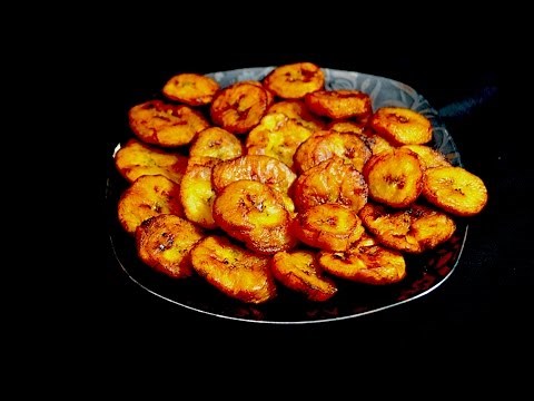 Pataocones o Tostones de platanos maduros - Receta cocinemosjuntos