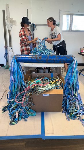 I got to visit Dana’s new studio this week and what a thrill!! It’s such a wonderful space, perfect for our work, lots of inspiration all around. A whole new series was dreamed up in an afternoon. 🦋 Special thank you to the @thecenterhollywood @jodisypher and jurors Miriam Michado @frostartmuseum , @akm305 @icamiami and Caitlin Swindell @verobeachmuseumofart for giving Dana the residency. What a wonderful place to flourish #floridaartist #artstudios #artinspiration | RUTH AVRA