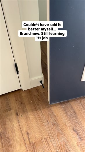 Louise James I Sherwood Park I Edmonton I REALTOR on Instagram: "Brand new home. Brand new problems. When the door stopper doesn’t stop the door and just… watches it sail past. This is why walkthroughs matter — even in new builds. Brilliant though. Truly. 😏 brand new home, new build home, new construction issues, home walkthrough, real estate inspection, first time home buyer, new home details, builder quality, home buying tips, real estate agent Alberta Sherwood park realtor. Edmonton realtor