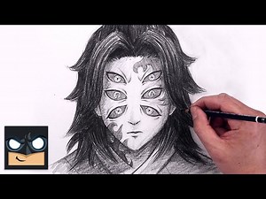 How To Draw Kokushibo | Demon Slayer Sketch Art Class | Cartooning Club - Videos For Kids