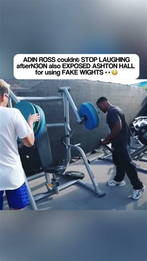 N3on EXPOSES Ashton Hall using FAKE WEIGHTS 💀😭 #n3on #shorts