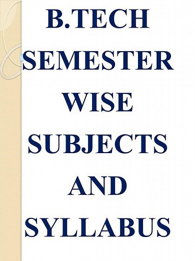 B.Tech Semester Wise Subject's And Syllabus|#Syllabus#b.tech#shorts#trending#education#engineering