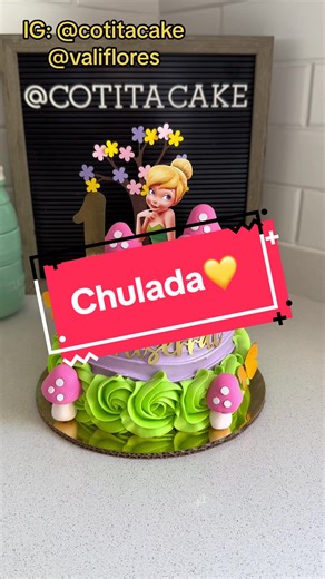 Delicious Tinkerbell Buttercream Cake Tutorial