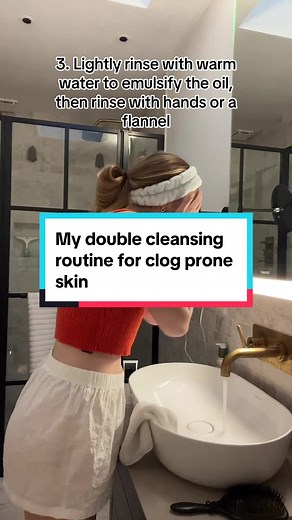 Double Cleansing Routine Tutorial for Clear and Glowing Skin