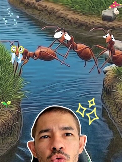 Exército chega no abismo e vira a própria ponte 🐜🫡 #curiosidades #fatoscuriosos #biologia #aprender #natureza