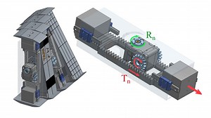 TARS-Like Robot Both Rolls, And Walks