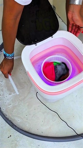 Stop hand-washing your underwear in a basin every night 🫧 | KSh 5,800 This foldable portable washing machine washes AND spin-dries your delicates in minutes — then folds flat to 14.5cm to fit under your bed. 8L capacity, whisper-quiet 51dB, Ag antibacterial cleaning. Built for bedsitters, hostels & Nairobi apartments. DM us to order 📩 or WhatsApp 254 705 555 771 #kisasahome #PortableWashingMachine #NairobiHome #HostelLife #LaundryDay