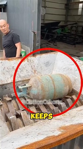 What Happens If You Put A Gas Tank In A Shredder 😱