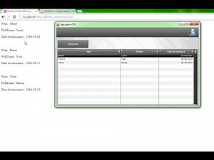 Lecture de la base de données MySQL via HTTP en windev et affichage en PHP