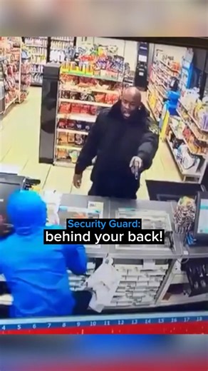 Security Guard Interrupts a Robbery Attempt…