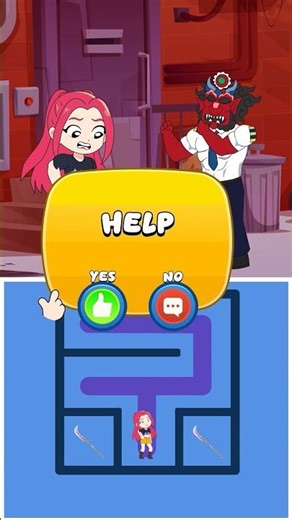 Help Mira Win Maze Challenge! Kpop Demon Hunters | Funny Animation #shorts