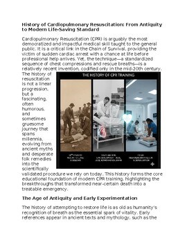 History of CPR - Reading Passage and x 10 Questions
