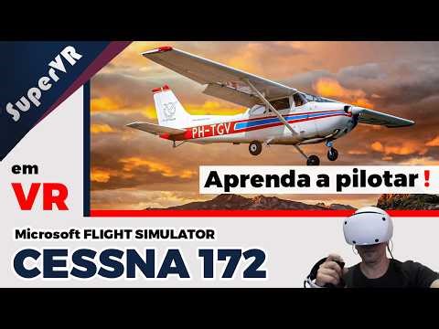 Learn to fly the Cessna 172 in Microsoft Flight Simulator VR! Autopilot, instruments...