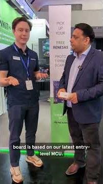 We're introducing the latest ‪@RenesasPresents‬ fast prototyping board, the RA0E3 at #embeddedworld