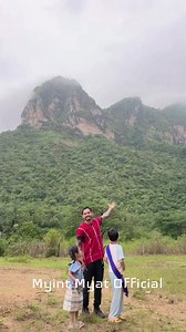 ဇွဲကပင်တောင်ရဲ့အလှတရား 😎 #myintmyatofficial7 #hpaan #zwekabinmountain #beautyofnature #family