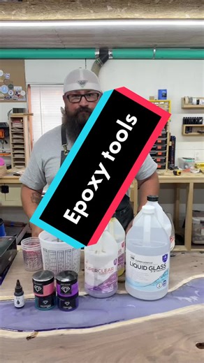 Basic epoxy tools. #woodtok #woodtokfamily #epoxytips