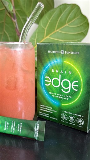 One minute I’m sipping Brain Edge, the next I’m a functioning member of society. Coincidence? Unlikely. 👀 | Nature's Sunshine Products, Inc.