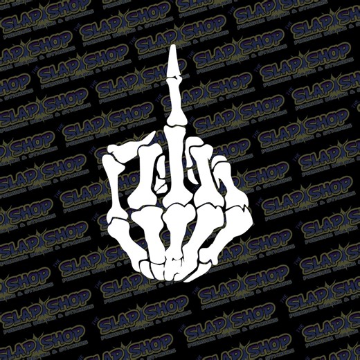 Middle Finger Vinyl Decal – Funny Rude Sticker for Car, Laptop or Tumbler - Etsy