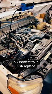 Ford 6.7 Powerstroke EGR replace. #powerstroke #superduty #itshot #f250 #f250superduty #dieselmechanic #idkwhatimdoing #ford #powerstrokenation #shoot | Brody Follis