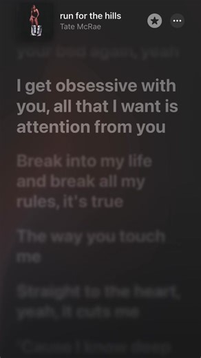 Tate McRae - Run for the Hills Lyrics