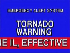 EAS Mock: Tornado Warning at night in IL 5/10/2003