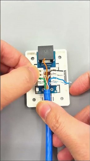How To Install Modular RJ45 Cat6a Keystone Jack Surface Mount Box For Network Ethernet