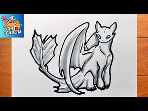 How to Draw Light Fury Step by Step
