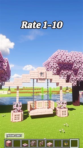 Pink Swing Tutorial! 🌸 #shorts #minecraft