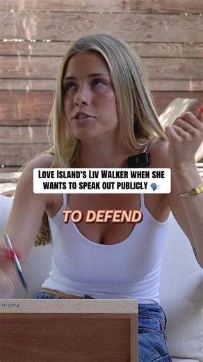 Liv Walker on when to speak out publicly 🤔 #loveisland | liv walker
