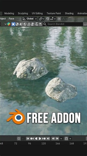 Create 3D Water Animation in Blender 💧