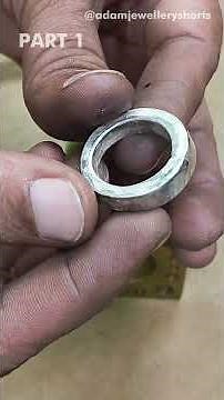 Making a Stunning Silver Princess Cut Diamond Ring 💍 | Part-1 #diamondring #silver #handmadejewelry