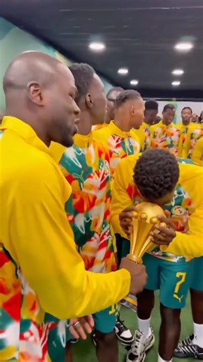Senegal Showing Off AFCON Cup #shortvideo