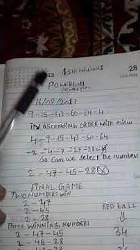 Powerball tip 100%winning number formula