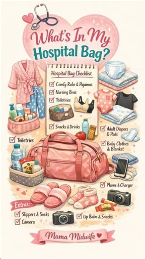 What’s In My Hospital Bag? 👜👶 Must-Haves for Delivery!