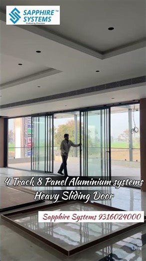 Sliding Aluminium Door 4 Track 4 Panel🚪✨ | Sliding System for Commercials