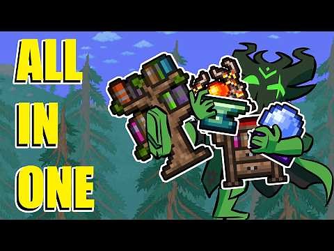 How to build an All-In-One Crafting Area! | Terraria 1.4.5