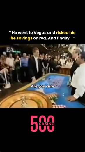 İnteresting Videos on Instagram: "In 2004, 32-year-old Ashley Revell from London sold every possession he had—clothes, car, even his name—raising $135,300. Then, in a bold move captured on live TV, he placed it all on red at a Las Vegas roulette table. The wheel spun. The ball dropped. Red 7. In seconds, his fortune doubled to $270,600. One moment. One spin. Total risk. Total reward. Media - Ashley Revell/YT #business #entrepreneur #entrepreneurship #gambling"