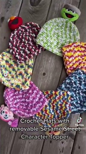 The WINNER is❤️ Elmo! Sesame Street Hats for Brave Kids 💖 Beginner-Friendly & Donatable!