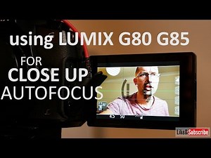 LUMIX G80 G85 - Using Manual Movie mode - Using close up AUTOFOCUS - showing products when vlogging
