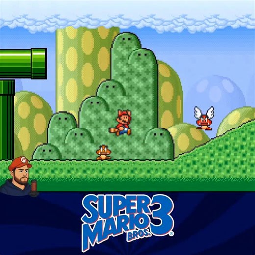 Diego Espindola on Instagram: "Super Mario Bros. 3 (SNES) World 1-2 #SuperMarioBros3 #SuperNintendo #snes"