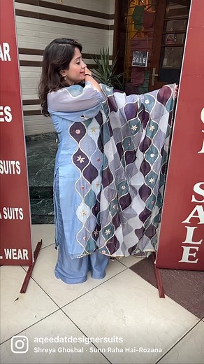 ORGANZA IS THE NEW TREND TO PLACE ORDER WHATSAPP @9815003737#powderblue #organza #digitalprinting #trendingreels #viral #trendingsongs @satindersartaaj @sartaj_world #ethnicwear #wedding #aqeedat #jalandhar #mustvisit #trending #reelitfeelit #trendingreels #search #pinklover #pinkpinkpink #pinkhotpink #hotpink #organzasuits #trendingvideos #influencer #blogger | AQEEDAT