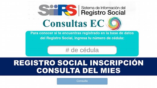 ≫ Registro Social Inscripción y Consulta del MIES (2026)