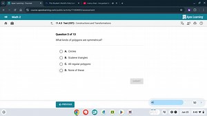 QuestionWhat kinds of polygons are symmetrical?A. Circles  ... | Filo